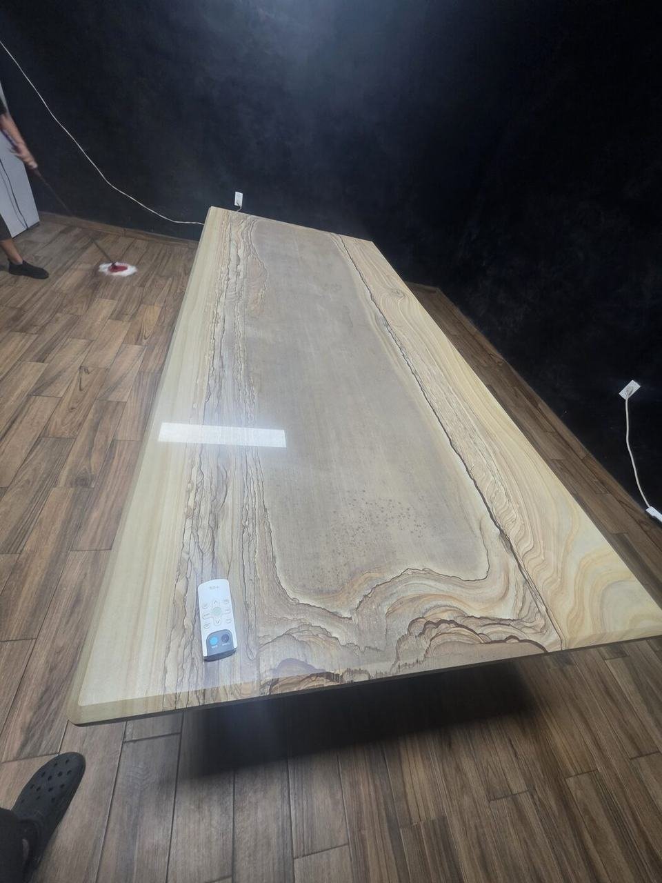 Natural stone slab table top for a project near Beaver Creek